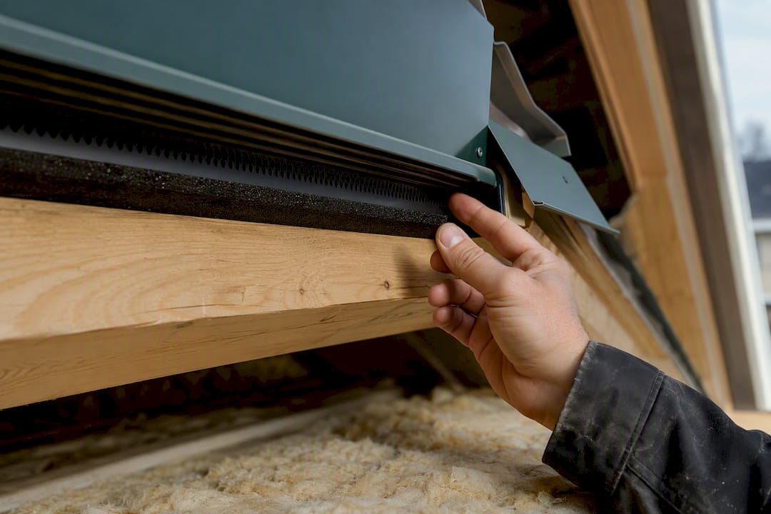 Inspection d’une lame d’air sous toiture