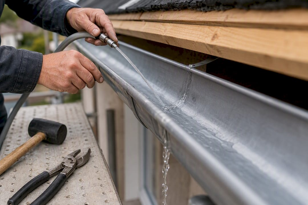 Contrôle d'étanchéité d'une jonction en zinc