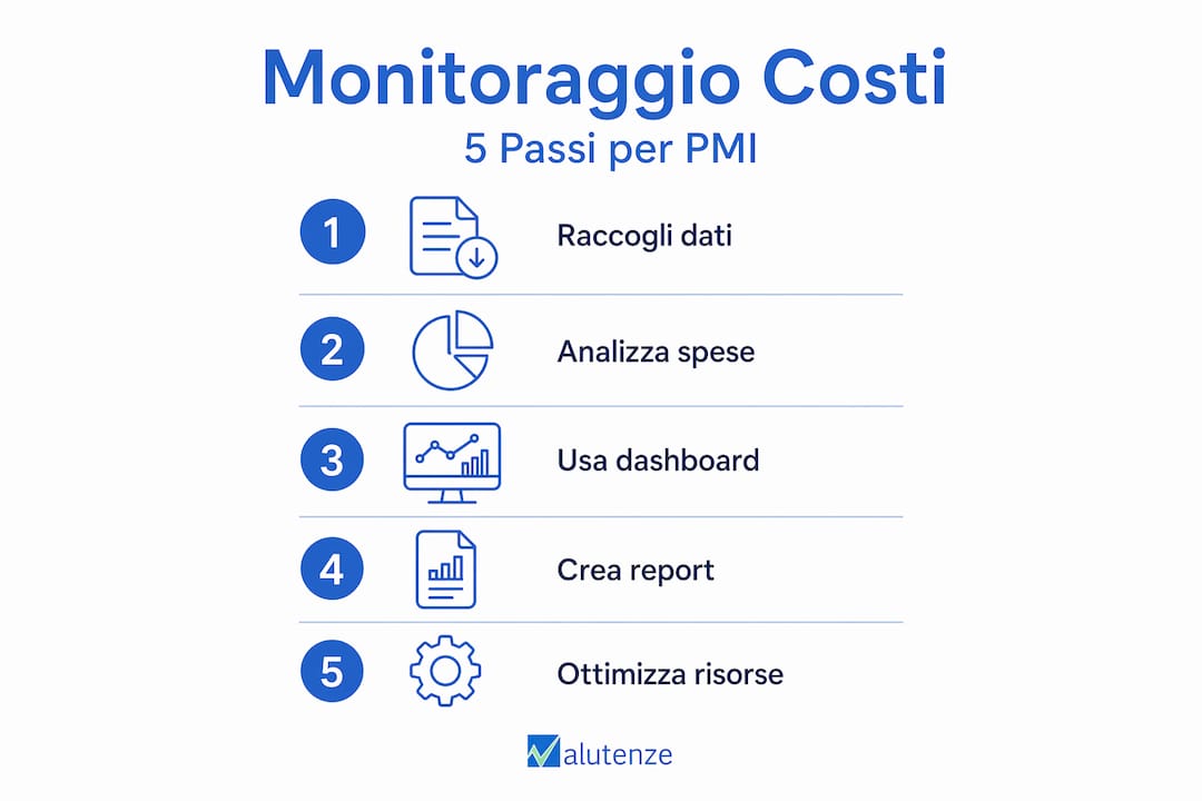Infografica: 5 step fondamentali per tenere sotto controllo i costi in azienda