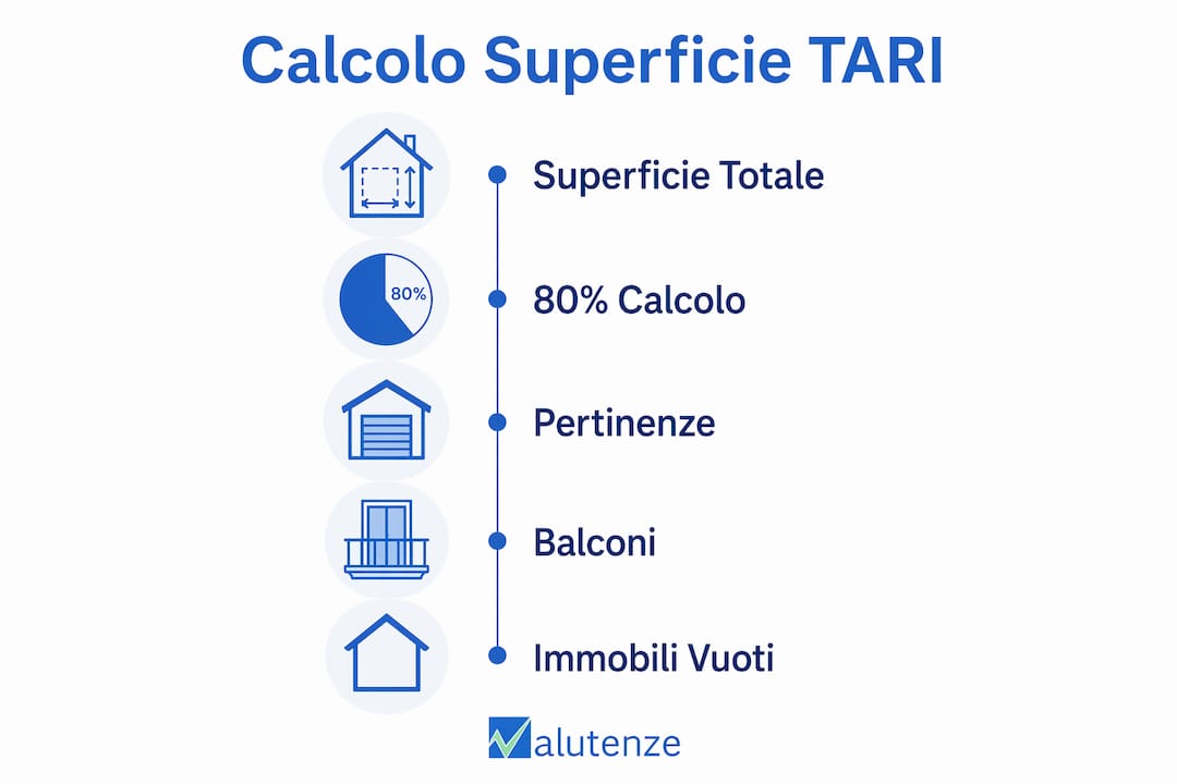 Guida illustrata al calcolo della superficie tassabile per la TARI