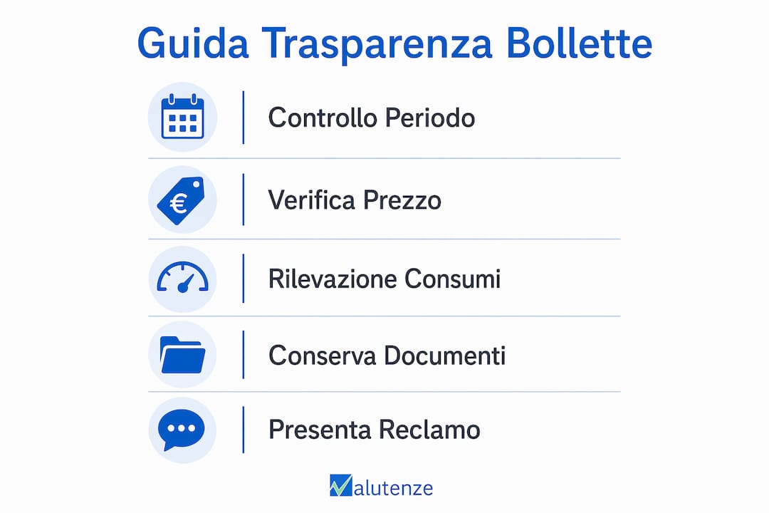 Infografica: tutto quello che devi sapere per leggere e capire la bolletta in modo chiaro e trasparente