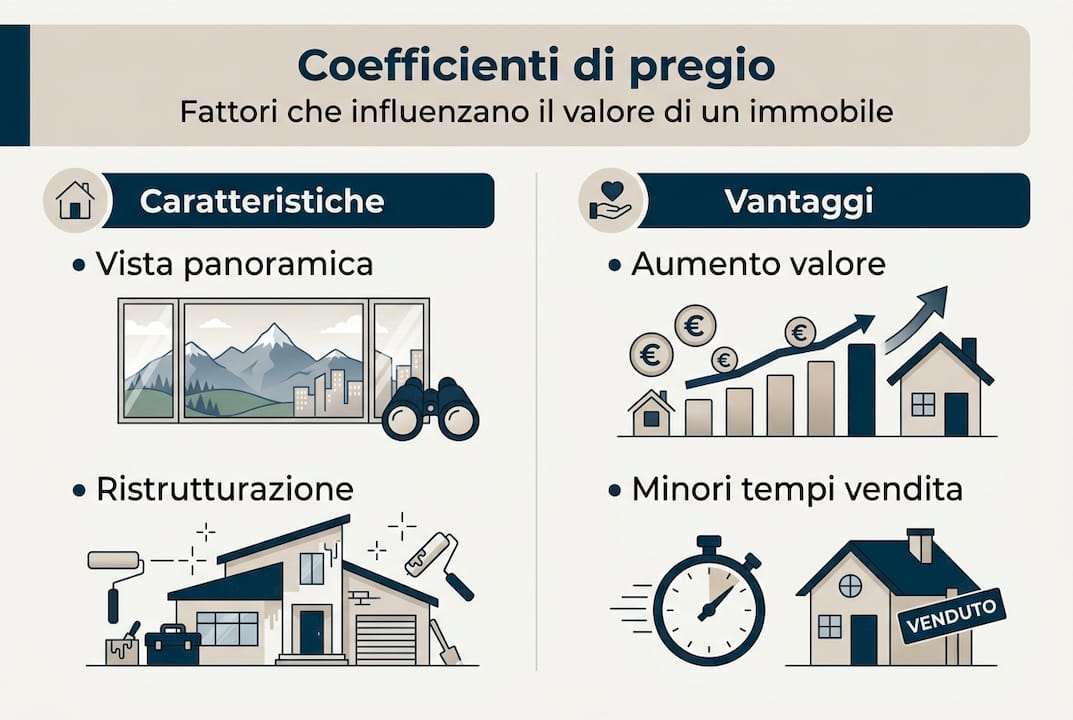 Guida visiva ai coefficienti di valorizzazione immobiliare