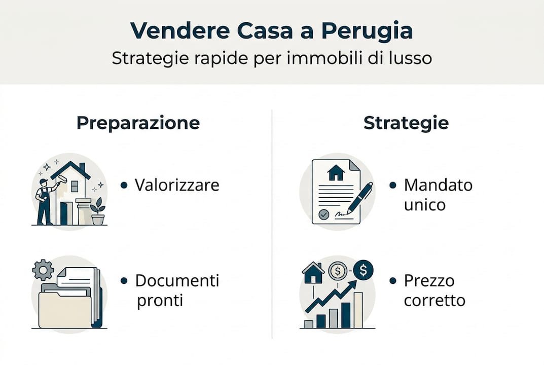 Infografica: i consigli vincenti per vendere casa in tempi rapidi a Perugia