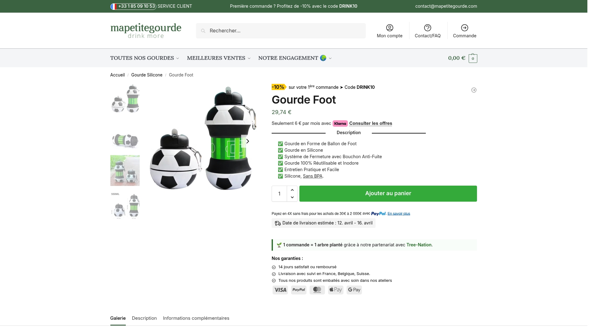 Top 5 gourdes foot écoresponsables 2026 2 Product Screenshot