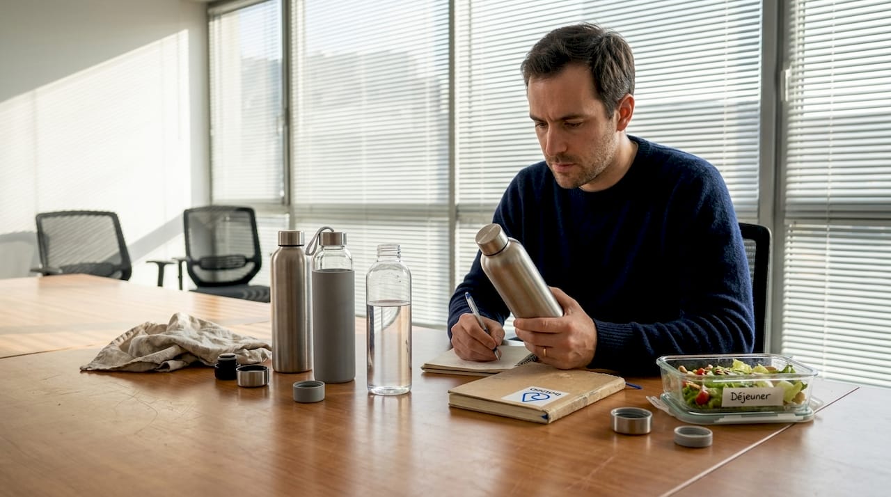 Réussir la distribution de gourdes en entreprise : guide 2026 2 Quels matériaux choisir pour sa gourde à poser sur la table ?