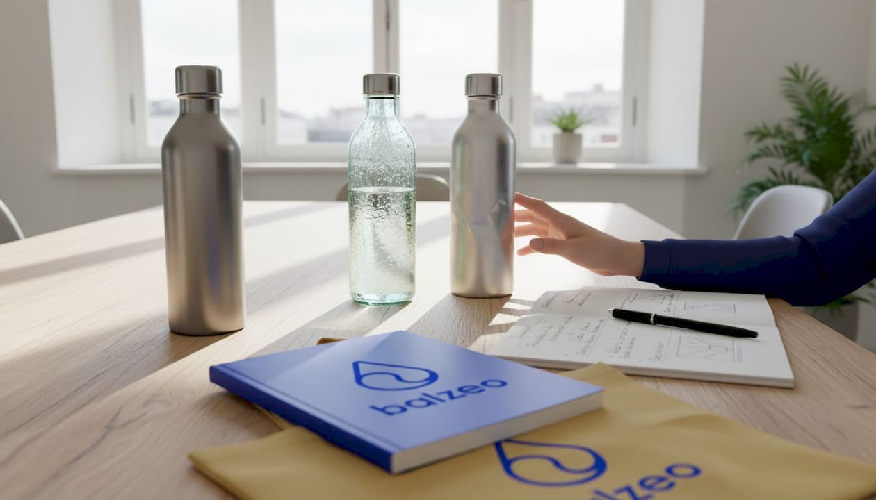 Maîtrisez la gravure laser sur bouteilles : guide écoresponsable 2 Présentation sur table des différents types de matériaux utilisés pour les bouteilles