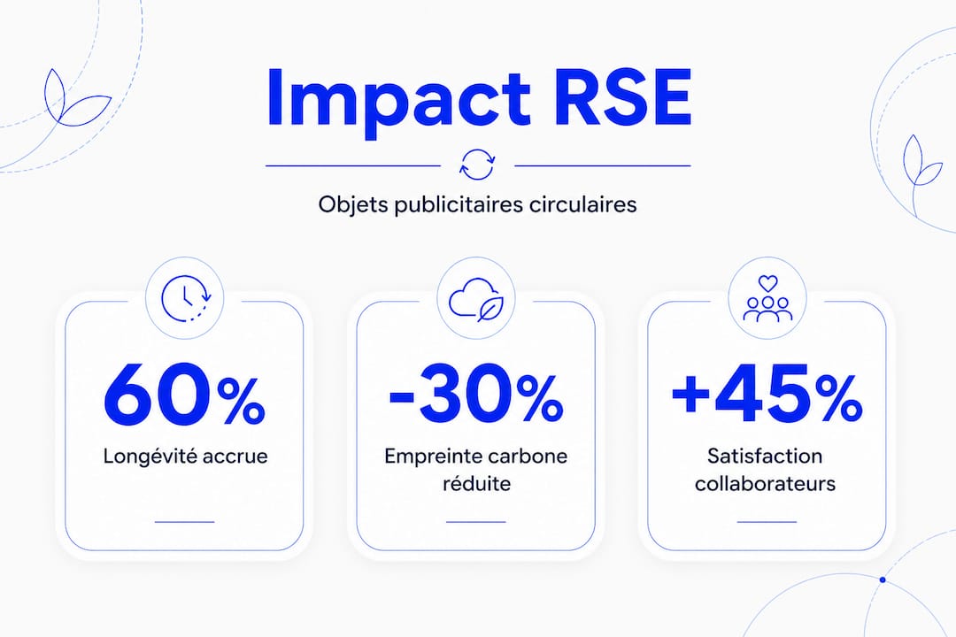 Objets publicitaires circulaires : le guide RSE pour PME 2 Infographie : l'impact des objets publicitaires circulaires sur la RSE