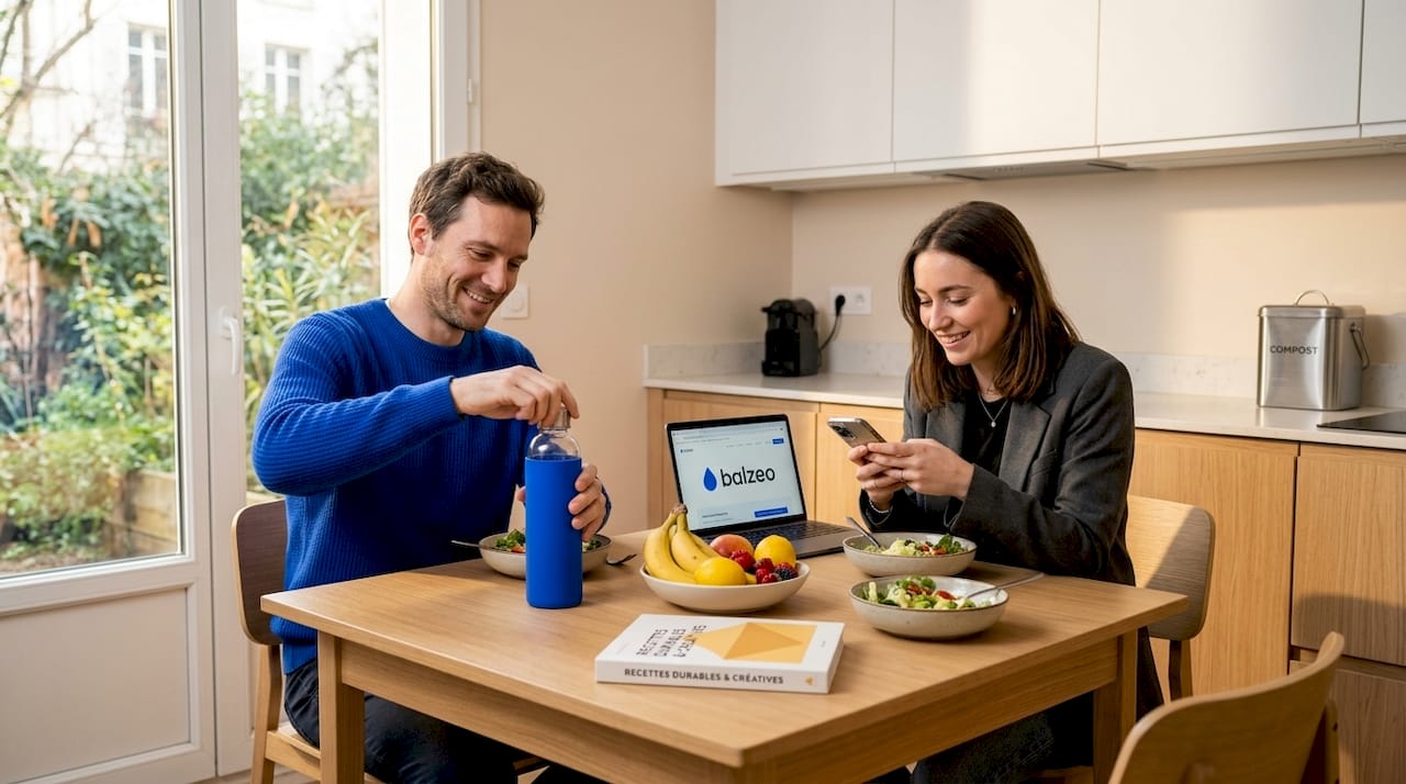 Définition hydratation responsable : le guide complet 2 Dans la salle de pause, les collègues ont tous adopté les gourdes réutilisables pour leurs boissons.