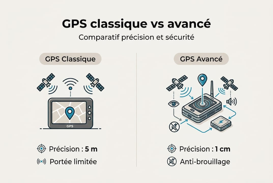 Infographie : GPS traditionnel ou GPS dernière génération ?