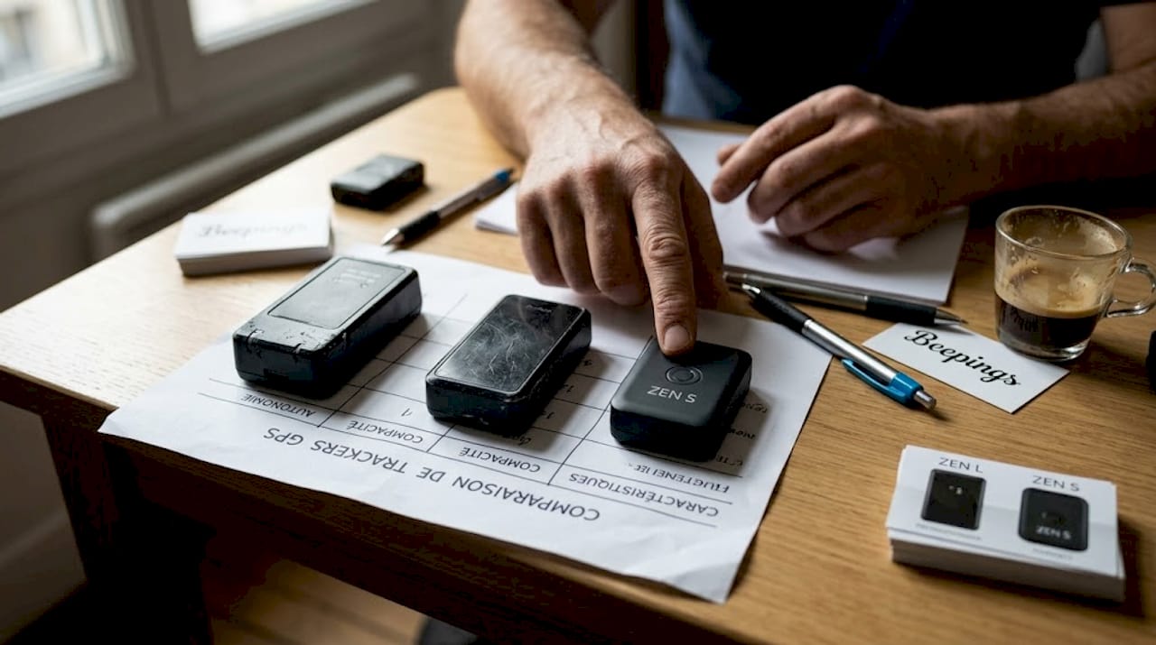 Analyse comparative de trois modèles de traceurs GPS posés sur le bureau
