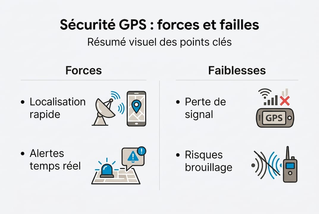 Infographie : tour d’horizon des avantages et limites de la sécurité GPS