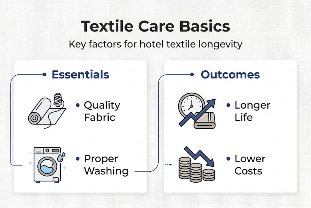 Infographic shows textile care basics for hotels
