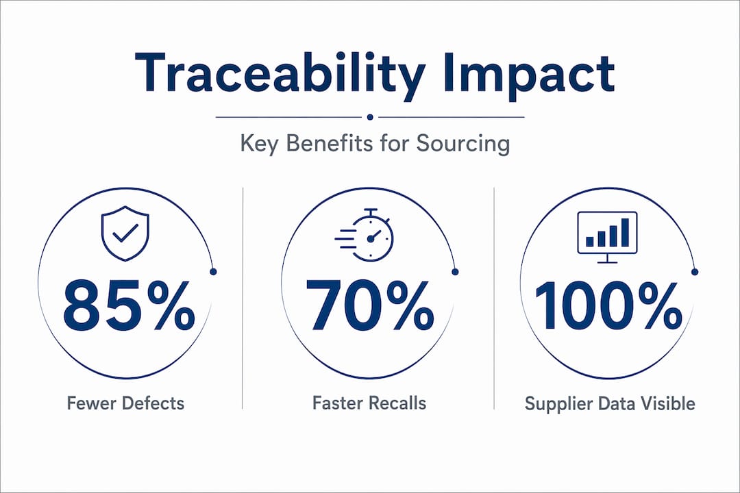 Infographic showing benefits of textile traceability