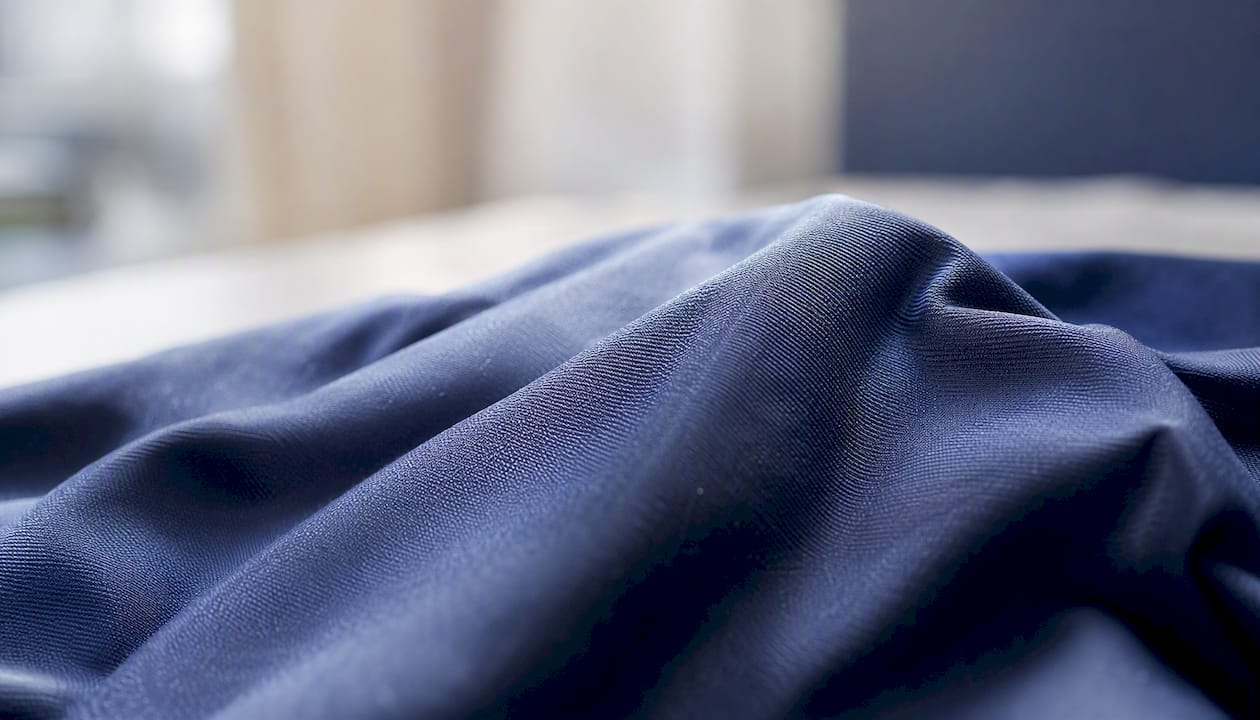 Micro-polyester moisture-wicking fabric close-up