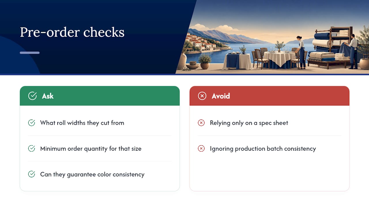 What Hospitality Buyers Should Know Before Ordering — overview diagram