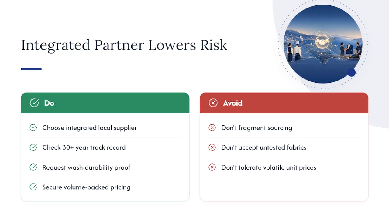 Why an Integrated Local Partner Reduces Real Procurement Risk — overview diagram