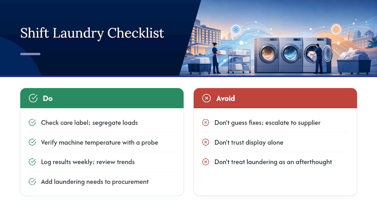 A Working Checklist for Your Next Shift — overview diagram