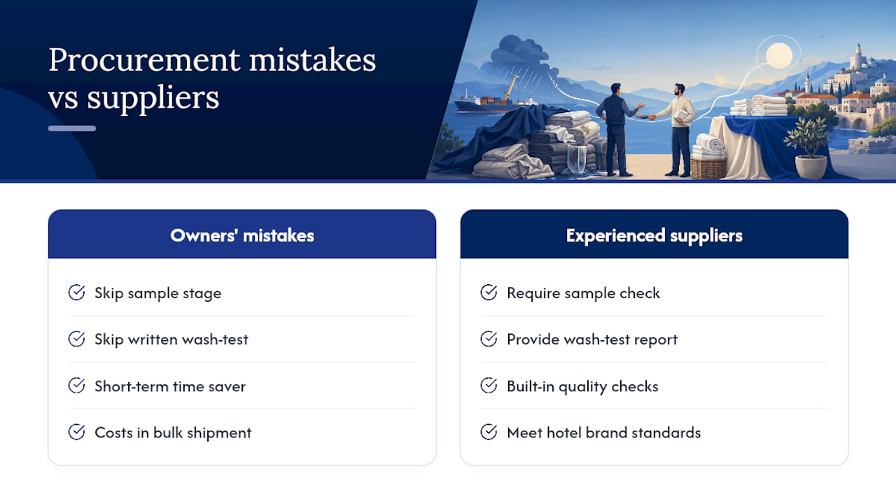 What Restaurant Owners Get Wrong About Textile Procurement — overview diagram