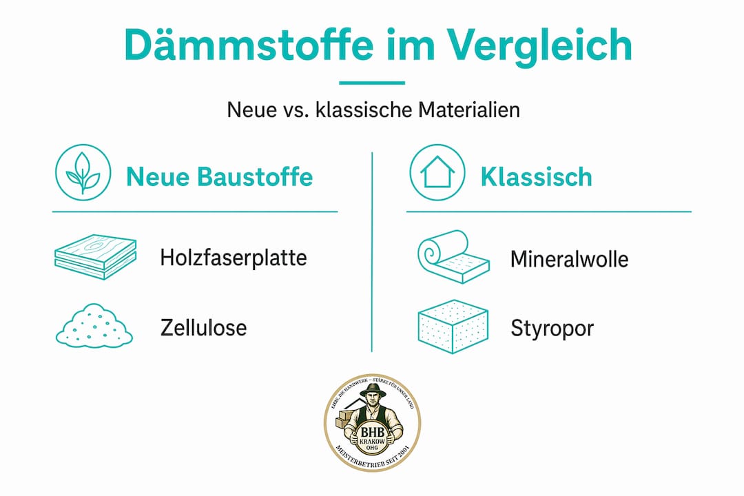 Übersicht: Welche Dämmstoffe eignen sich fürs Dach? – Ein Vergleich auf einen Blick