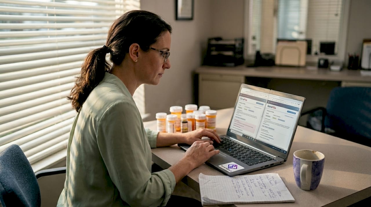 Pharmacist reviews AI medication profiles