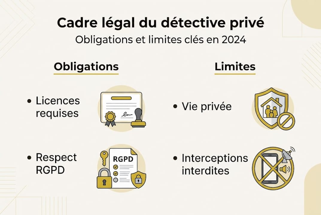Aperçu du cadre juridique encadrant la profession de détective privé