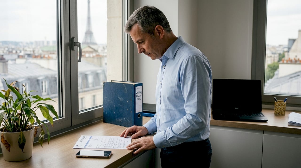 Un chef d’entreprise en pleine analyse d’un contrôle URSSAF