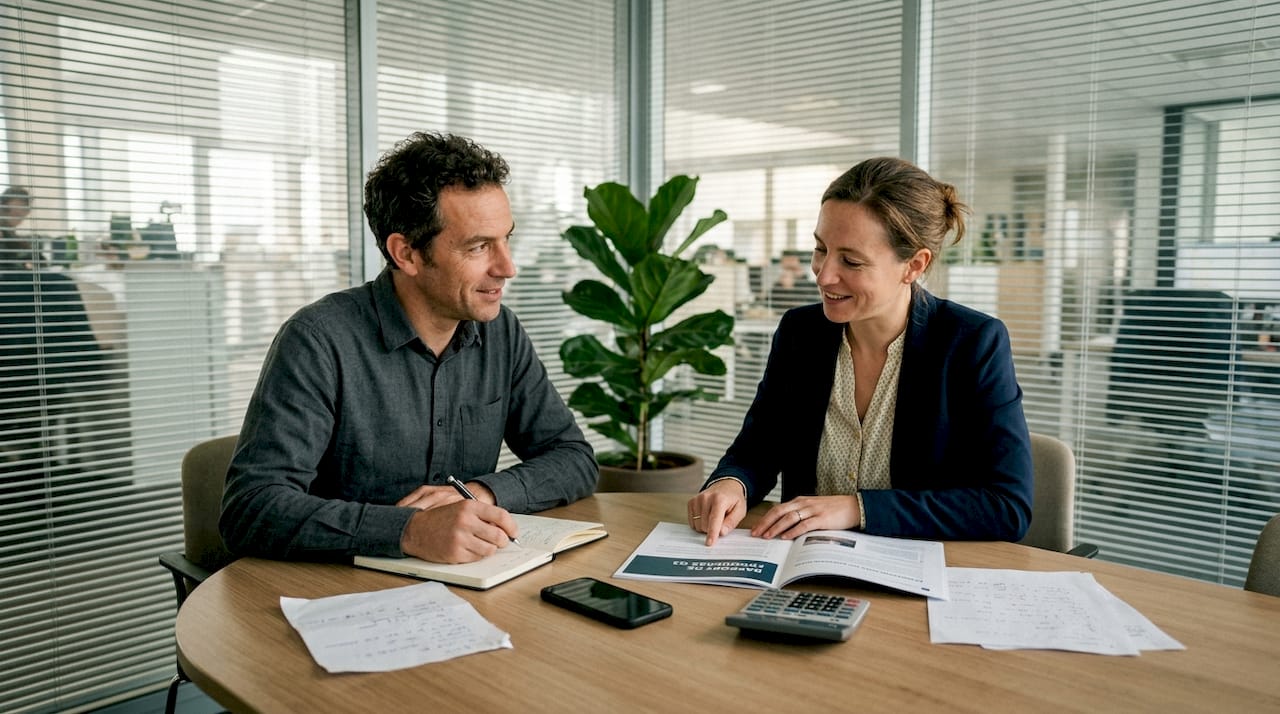 Échange entre collègues autour de la collecte et l’analyse de preuves en milieu professionnel