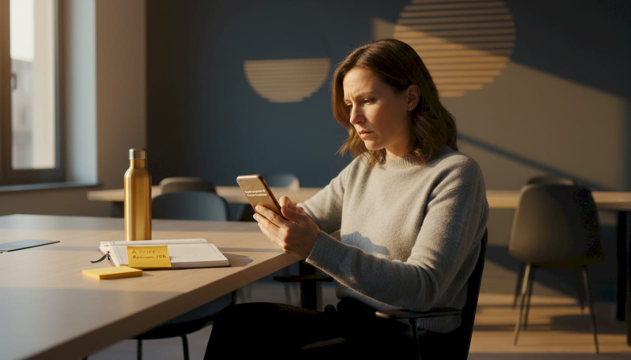 Une salariée vient de recevoir une notification qui l’informe de sa participation à une enquête interne.