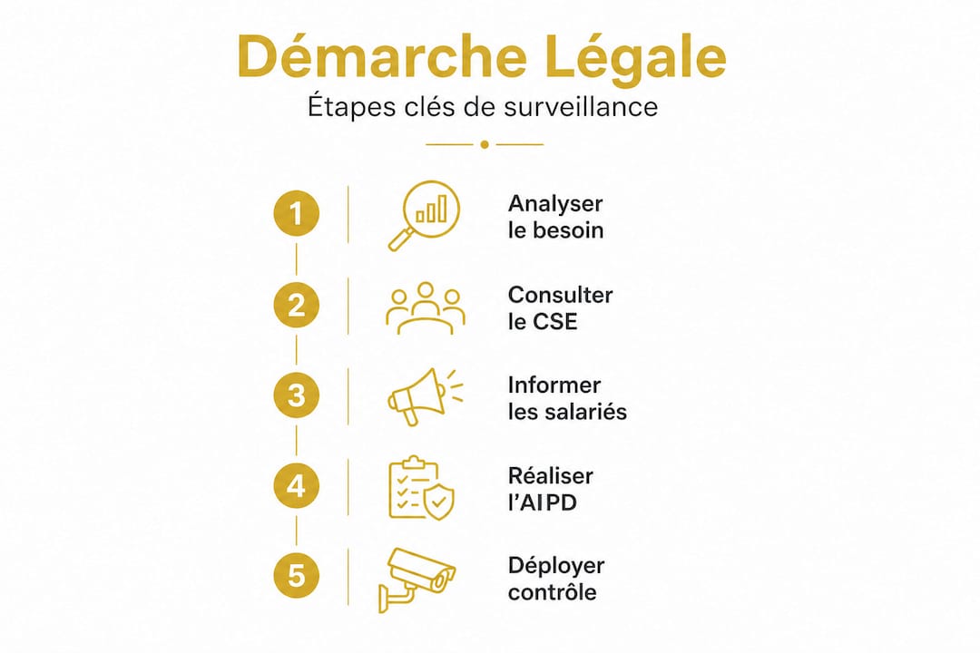 Infographie : les grandes étapes du contrôle légal des salariés