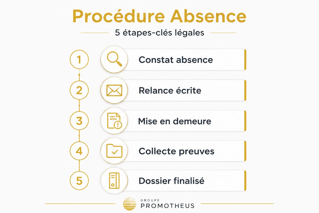 Découvrez notre infographie détaillée qui présente, étape par étape, le processus de gestion des absences en entreprise.
