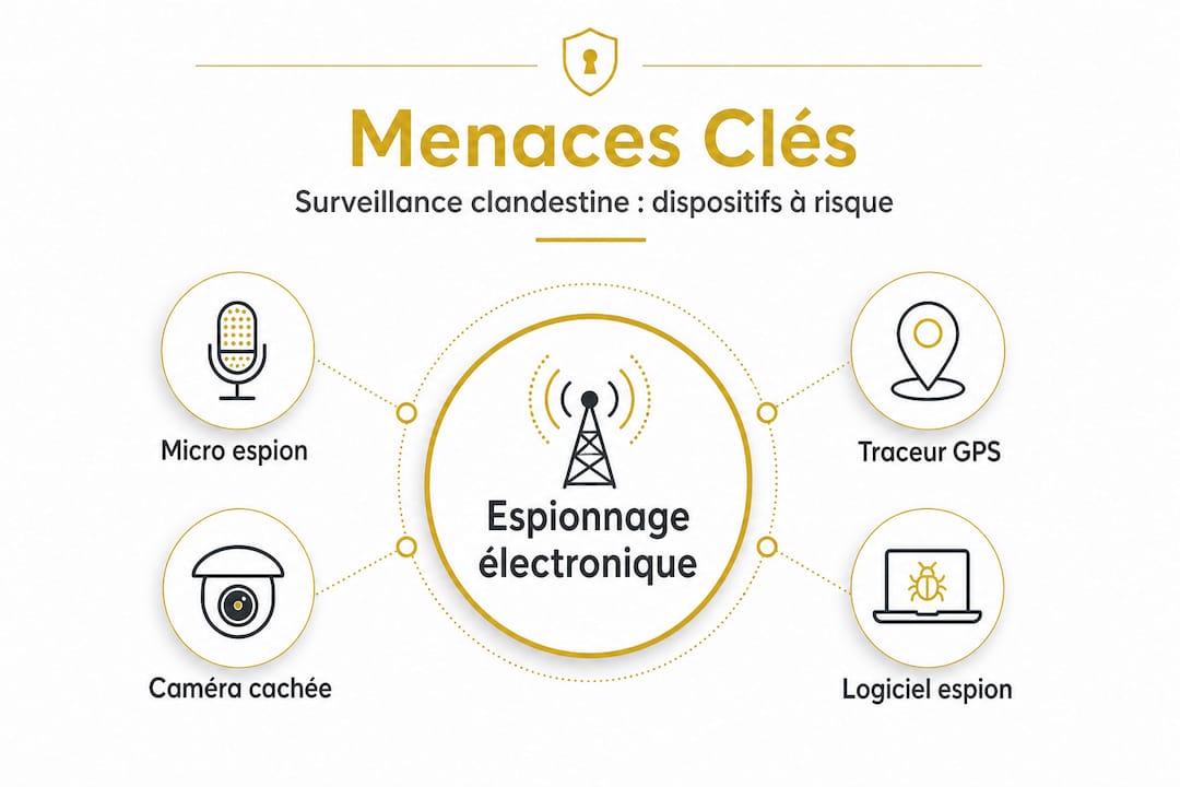 Niveaux de risques liés à la surveillance électronique