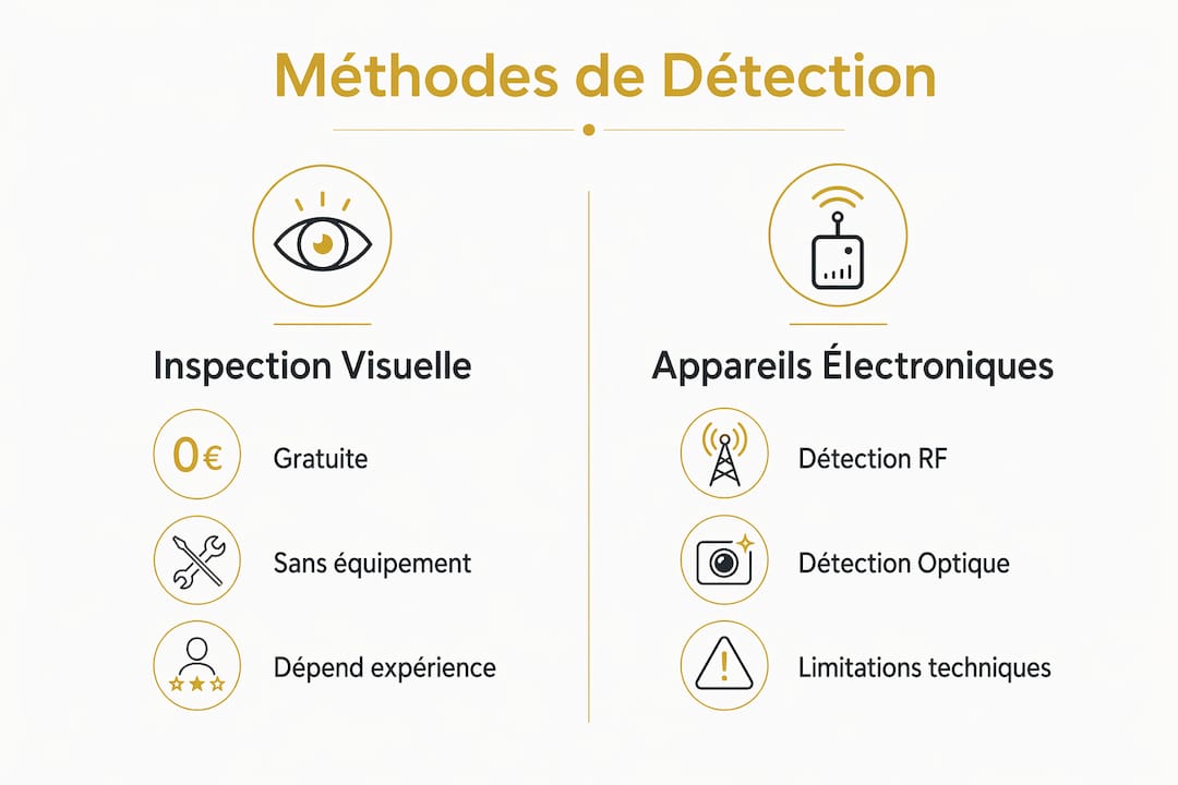Tour d’horizon des différentes techniques pour repérer une caméra