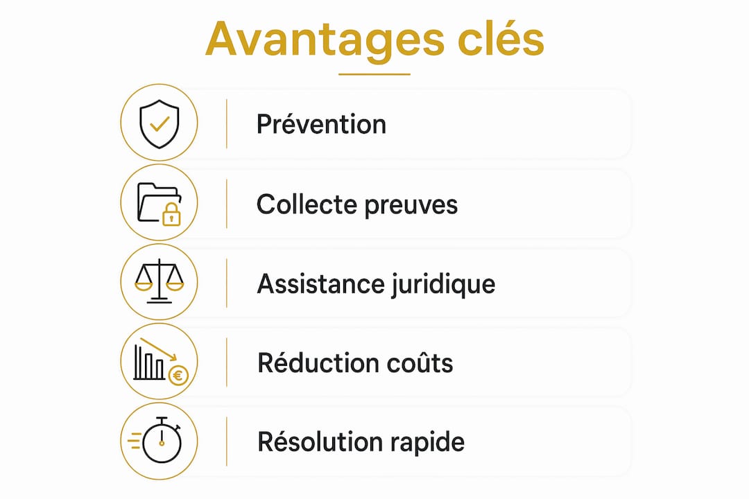 Découvrez en un coup d’œil, grâce à cette infographie, comment l’intervention d’un détective privé peut faire la différence lors d’un conflit commercial.