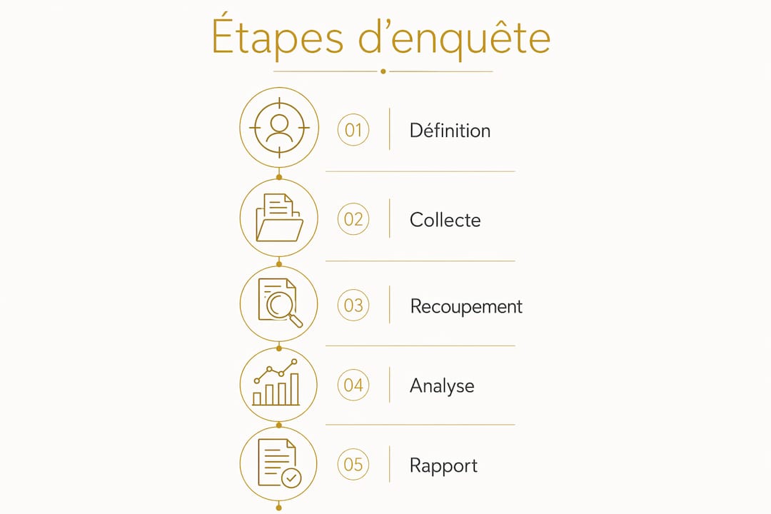 Schéma explicatif des différentes étapes d’une analyse de solvabilité