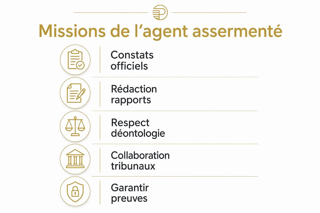 Découvrez en un coup d’œil les principales missions confiées à l’agent assermenté privé grâce à cette infographie.