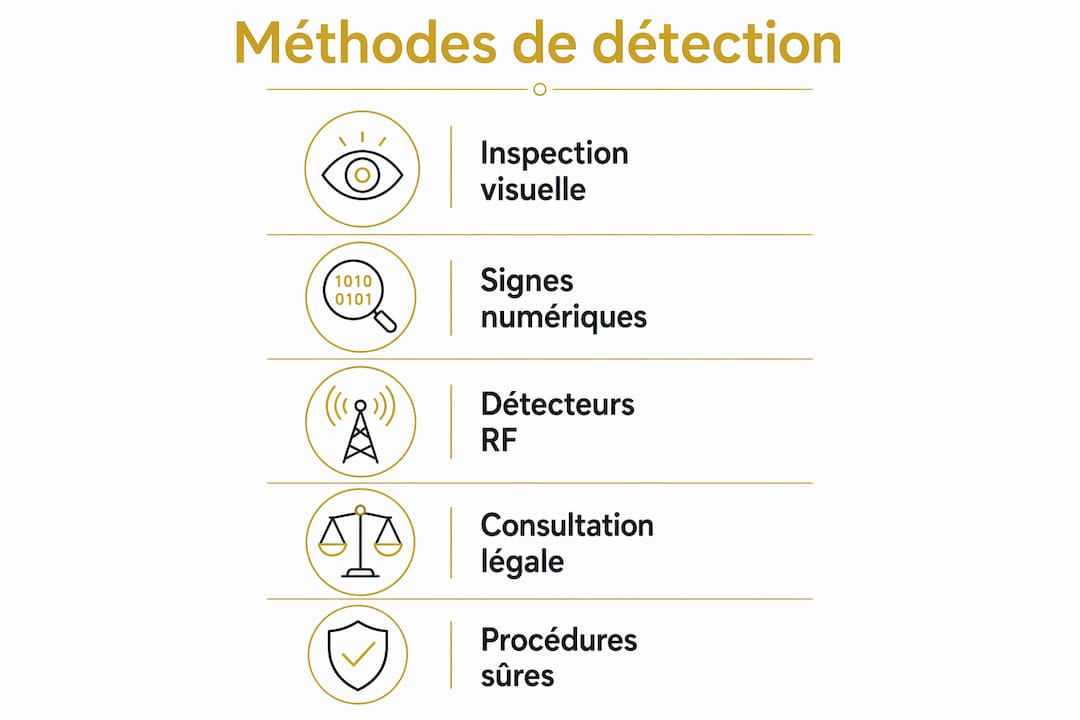 Schéma visuel présentant les différentes phases d’identification et de mise en sécurité