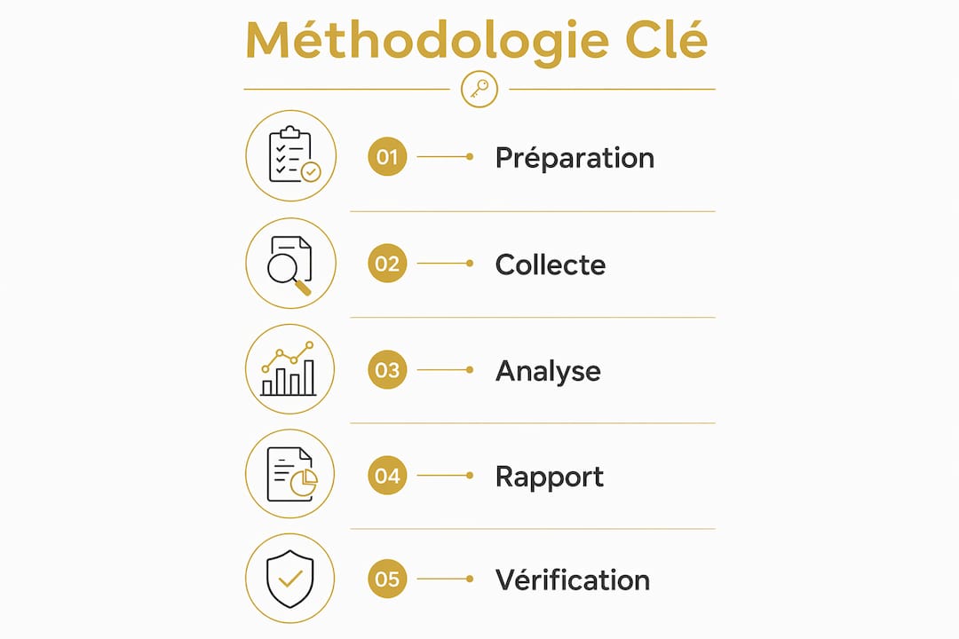 Découvrez en image les différentes étapes essentielles pour mener une enquête indépendante, expliquées de façon claire et synthétique.