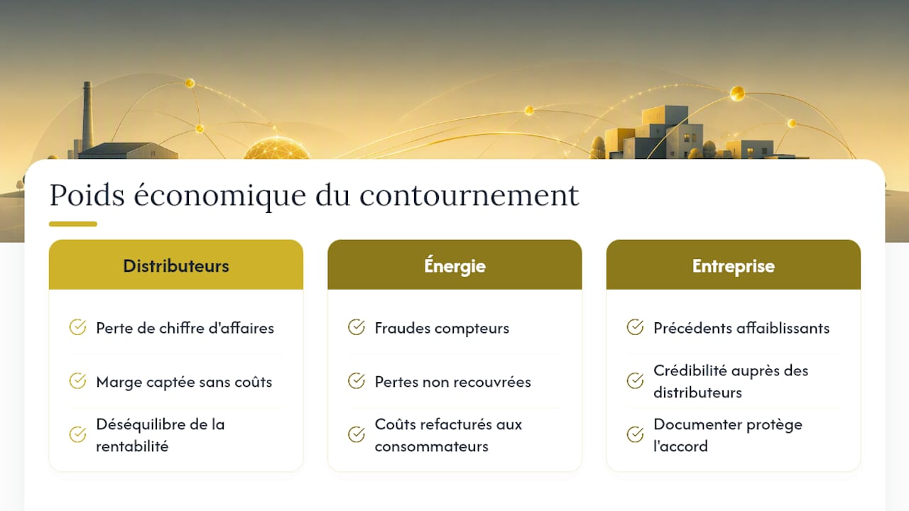 Quel est le poids économique du contournement pour les distributeurs ? — overview diagram