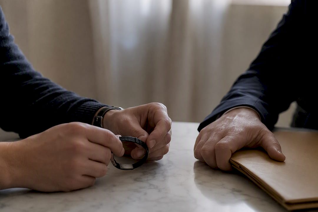 Mains crispées traduisant un conflit d’héritage