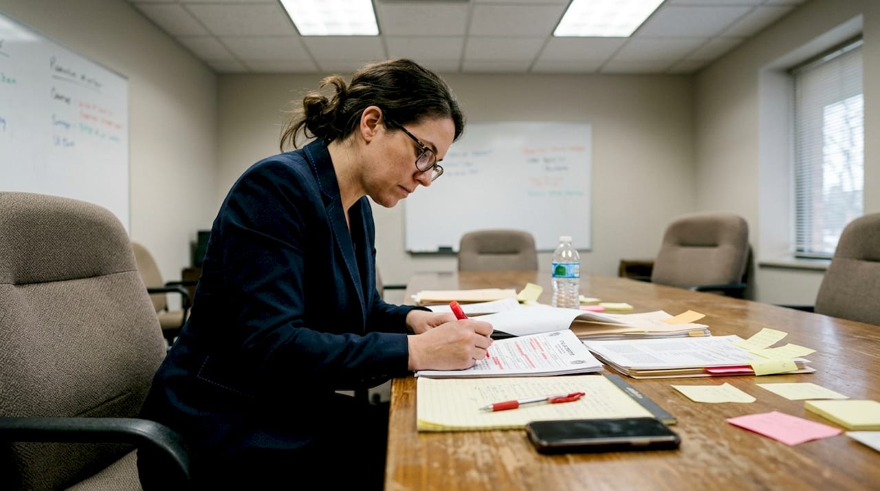 Attorney highlighting details in police report