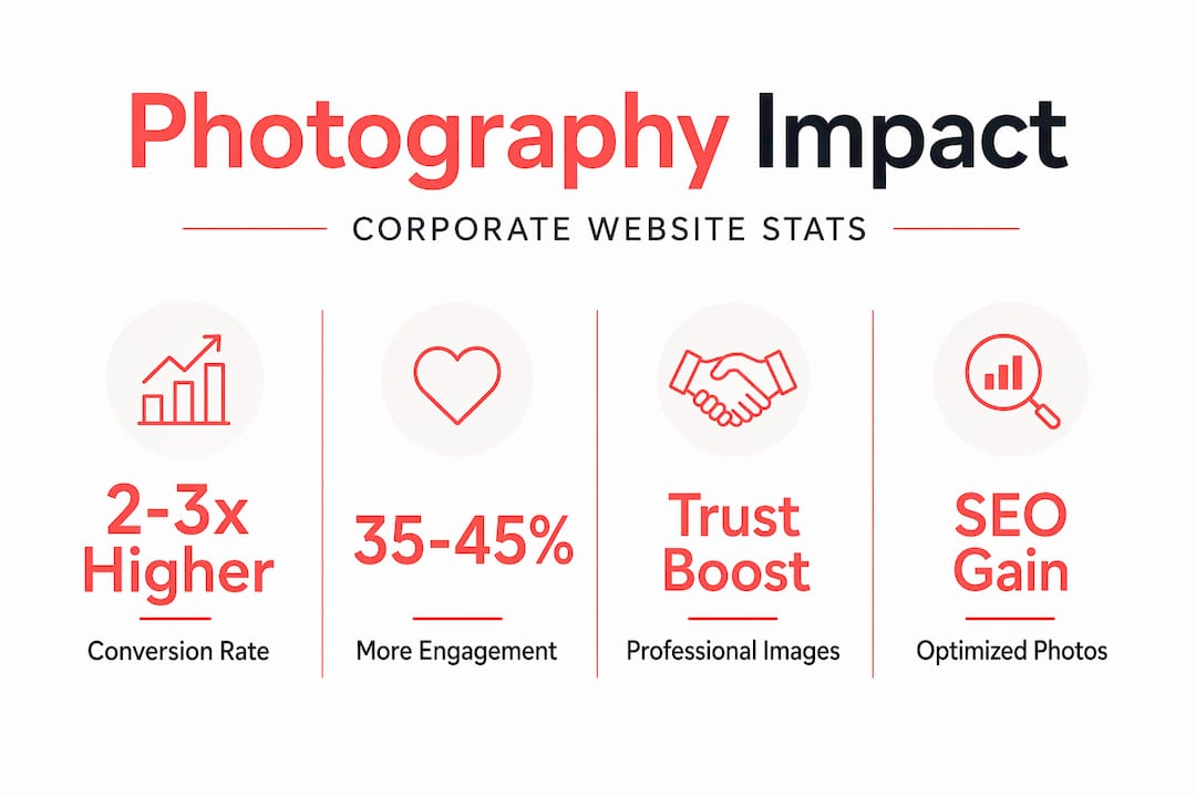 Infographic showing photography conversion statistics