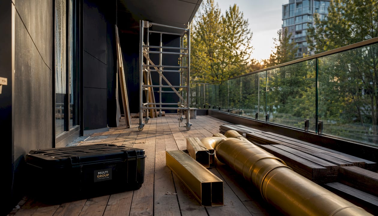Vancouver interior renovation with trade materials