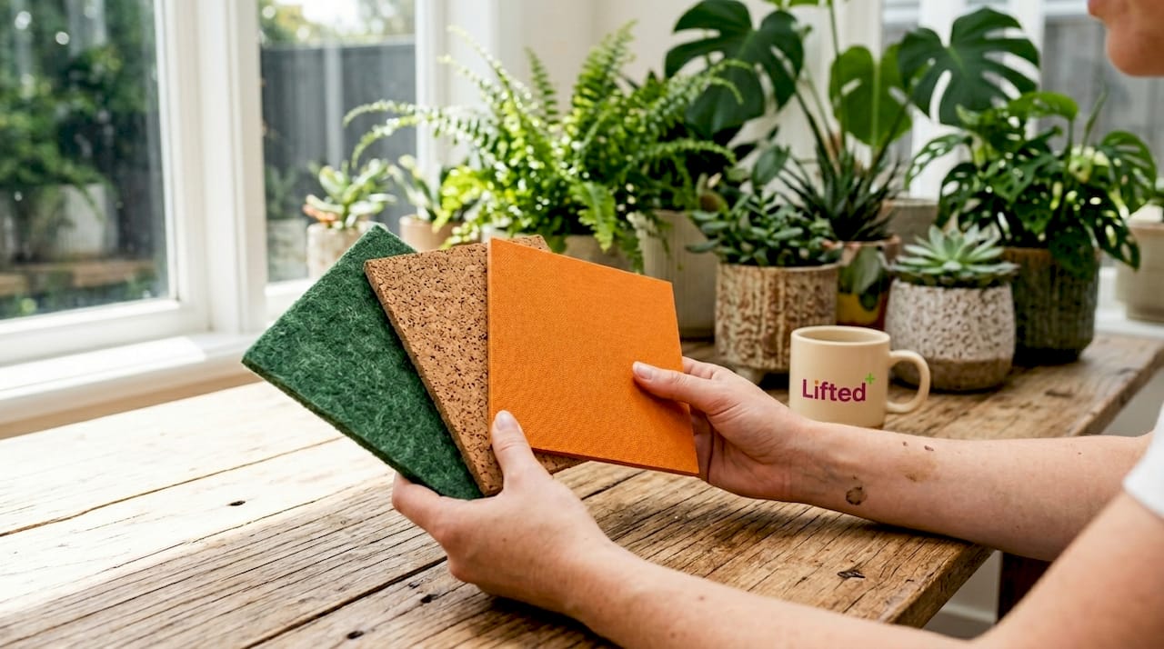 Acoustic wall decor: top 10 picks for your home 2 Hands comparing acoustic panel materials close-up