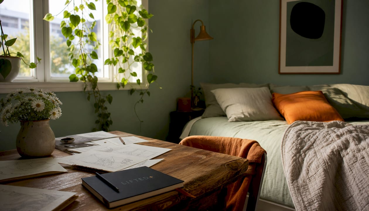 How your home affects your mood: what the research says 2 Bedroom with calming blue and green tones