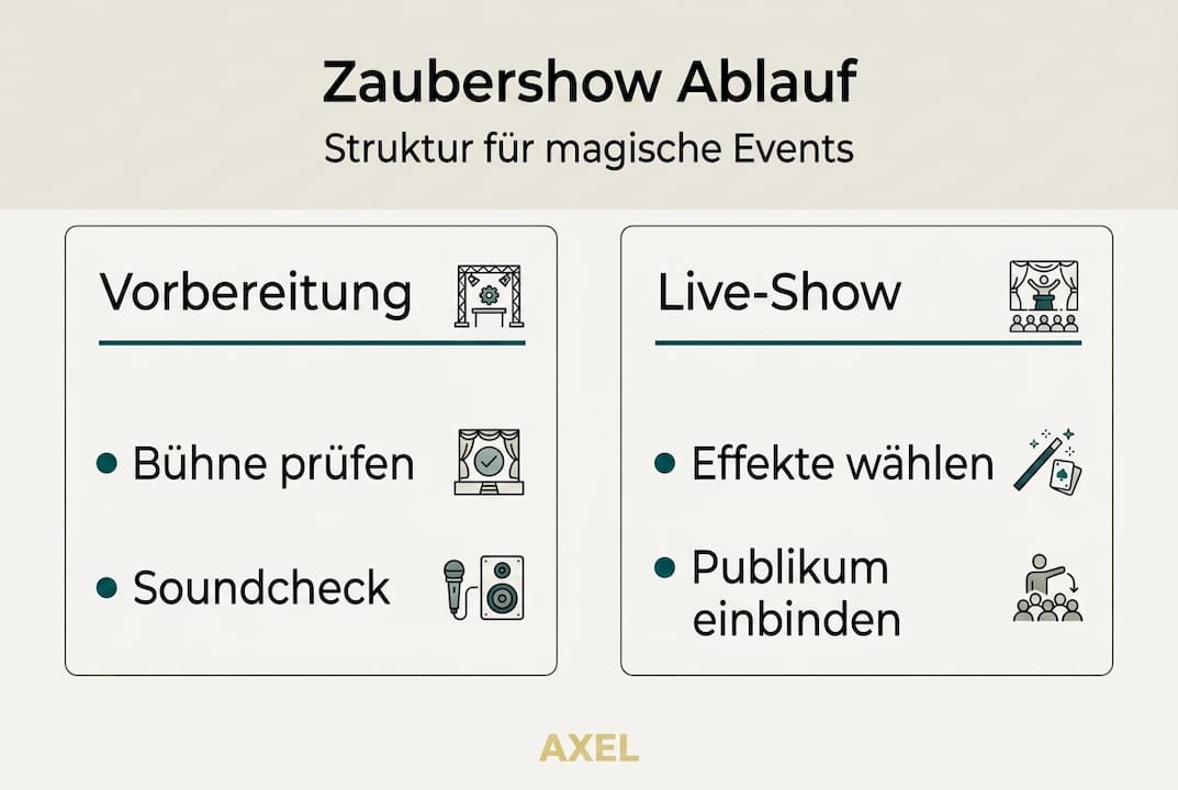 Infografik: So läuft eine Zaubershow ab