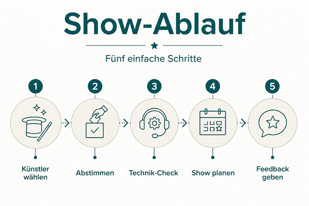 So gelingt deine Zaubershow: Fünf einfache Schritte im Überblick