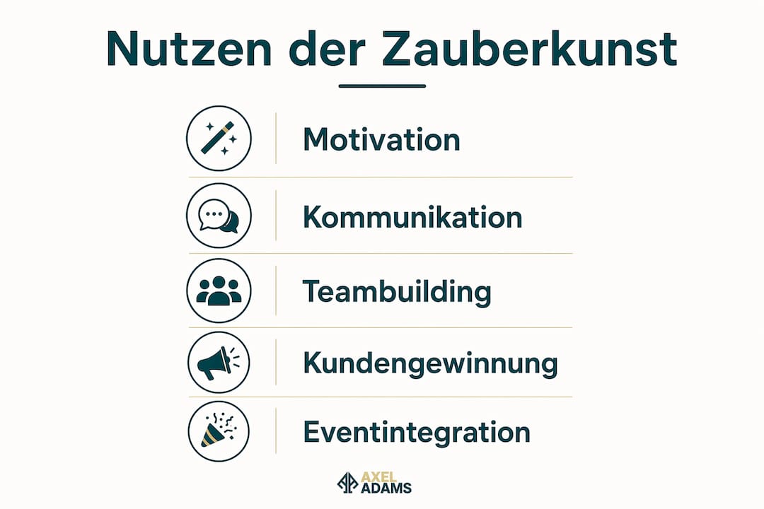 Infografik: Wie Zauberkunst Unternehmen bereichern kann