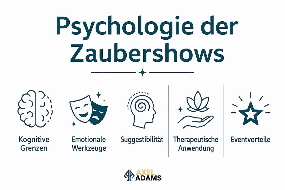 Grafik: Wie Zaubershows unsere Psyche beeinflussen – Einblicke in die faszinierende Welt der Wahrnehmung und Täuschung