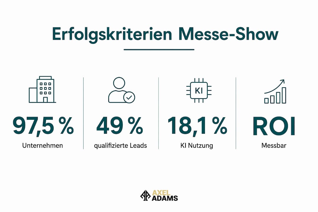 Infografik: Die wichtigsten Kennzahlen zur Erfolgskontrolle Ihres Messeauftritts