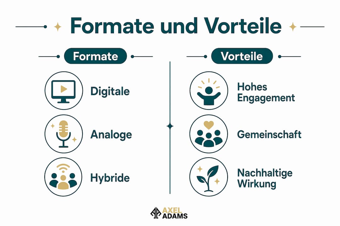 Übersicht: Formate und Vorteile von interaktiver Unterhaltung auf einen Blick